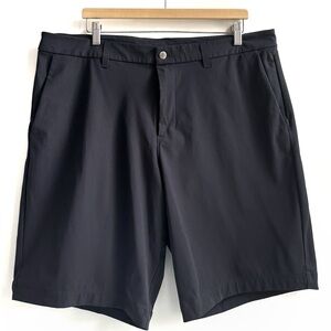 lululemon athletica Black Men's Flat Front Shorts